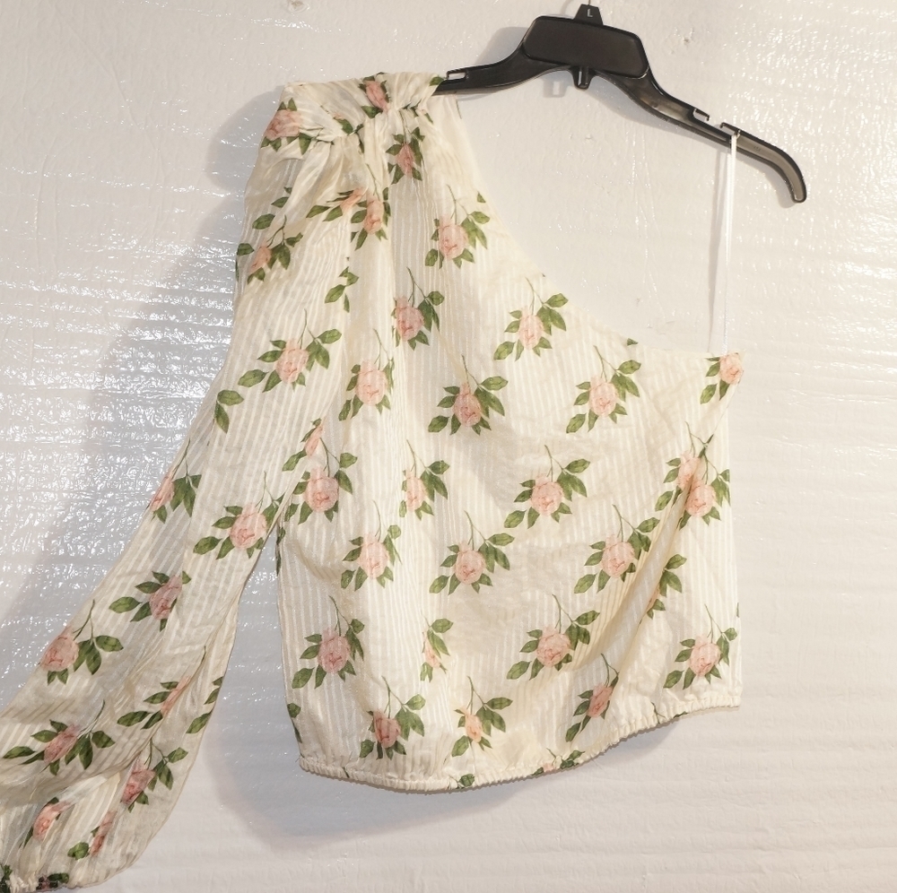 Cami Nyc The Lenore One Shoulder Top Floral - Picture 9 of 14